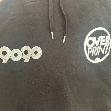 overprint 9090 콜라보 한정 상품 후드티 후디 블랙