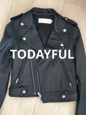 TODAYFUL 램 가죽 라이더 자켓 36