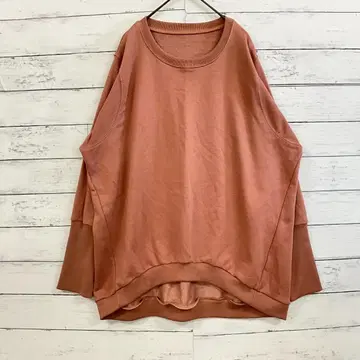 로즈 핑크 트레이닝복 L 체형 커버 앞뒤 길이 차이 넉넉한 오버 사이즈