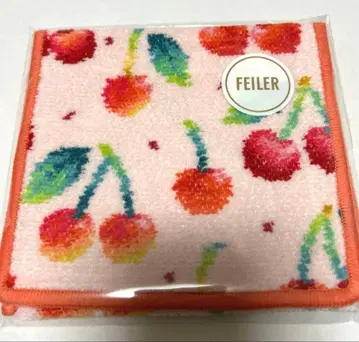 새상품 FEILER 체리 도트 손수건 파우치 페일 핑크 (WEB 한정판)
