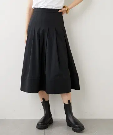 타프타 볼륨 스커트 블랙 36