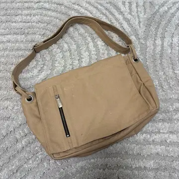 SUDAHANP 그레이 숄더백 스다 캔버스