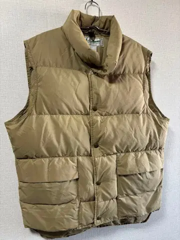 80s USA L.L.Bean 다운 베스트 베이지