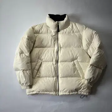 올드 유니클로 다운 자켓 L 박스 화이트 아이보리 화이트