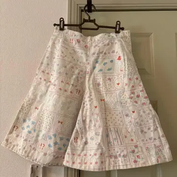 만화 패턴 큐롯 팬츠 keisukekanda