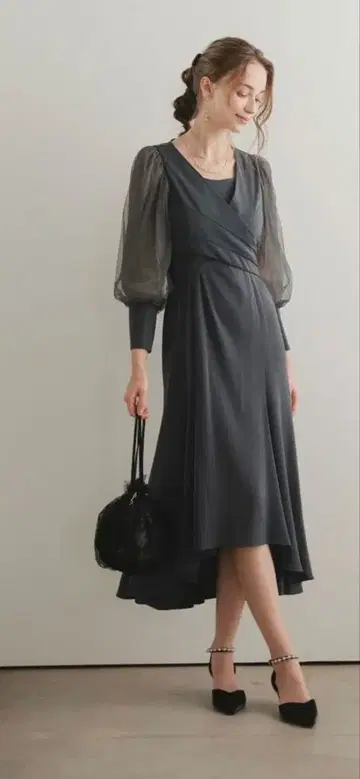 [미사용 새상품] 도리돌 크로스 디자인 드레스