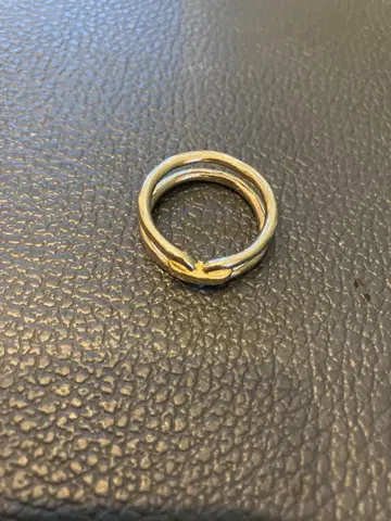 [ 폴스미스 ] 이중 반지 실버 골드 트위스트 디자인