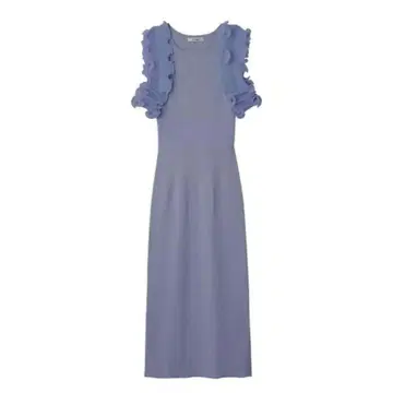 SNIDEL 플리츠 프릴 도킹 원피스