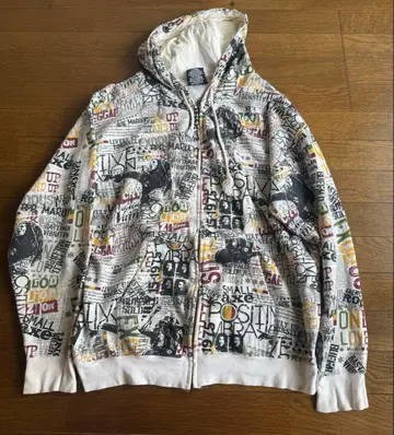 밥 말리 ZION 풀 집업 후드티 올 패턴 2X