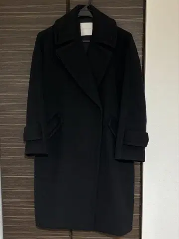 에스트네이션 롱 코트 블랙 36 ESTNATION 코쿤