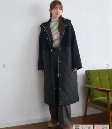 RETRO GIRL 롱 코트 FREE 사이즈