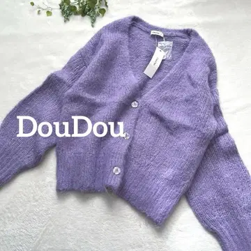 [택 포함 새상품] DouDouDou 도두도 알파카 혼방 가디건 니트