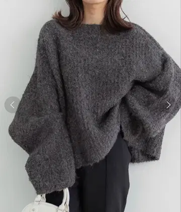 [ coca ] 부클레얀 보트넥 니트 프리 사이즈