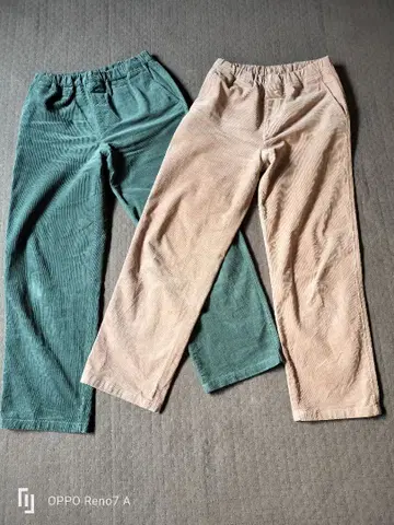 무인양품 스트레치 코듀로이 이지 스트레이트 팬츠 2개