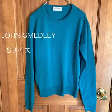 JOHN SMEDLEY 니트 스웨터 울 블루그린 S 사이즈