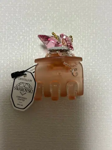 컴플렉스 비즈 스와로브스키 클립 대 핑크 하트 새상품