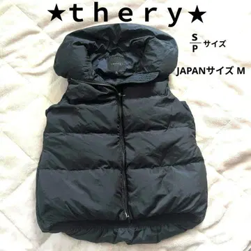 오늘 특별 가격 [ theory ] 하이넥 숄 칼라 다운 베스트 네이비