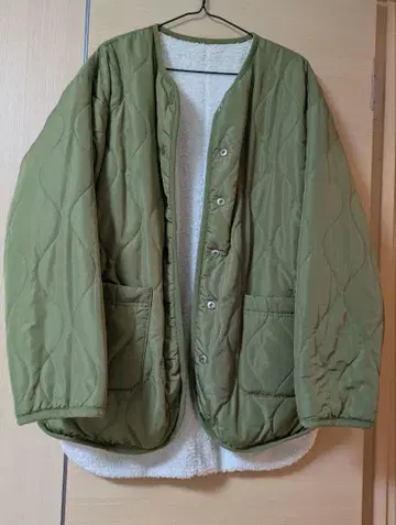 리버서블 퀼팅 보아 블루종