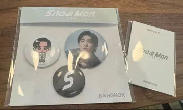 Snow Man 팝업 방콕 메구로 렌 캔뱃지 트레이딩 카드
