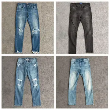 ZARA H&M 스키니 데님 4종 세트