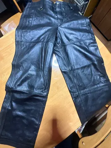 새상품급 레어 adidas 가죽 양가죽 팬츠 L 사이즈 램 가죽 토크제