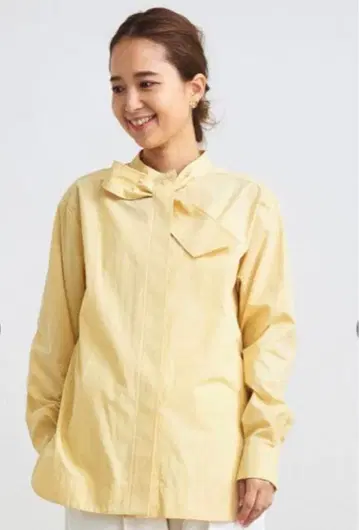 yori 보타이 긴팔 셔츠 36