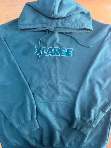 XLARGE 다크 그린 후드티