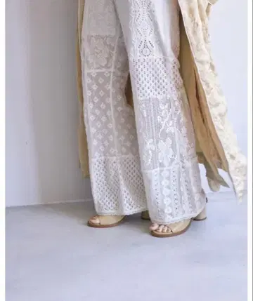 [ TODAYFUL ] 패치워크 레이스 팬츠