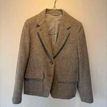 MARGARET HOWELL 그레이 싱글 브레스 자켓