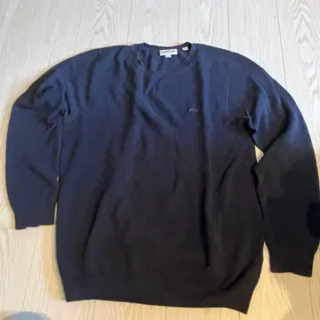 LACOSTE 네이비 크루넥 니트