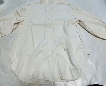 소매 프릴 밴드 카라 블라우스 S 사이즈