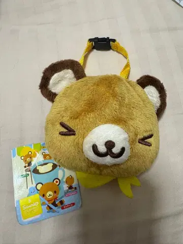 산리오 테노리곰 차이군 봉제 인형 마스코트 페이스 파우치 레트로