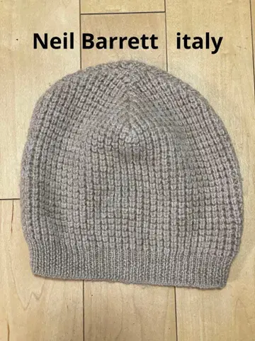 닐 바렛 베이지 니트 모자 M