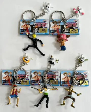 원피스 트윈 키링 깃발 마크 편 루피 조로 상디 초파