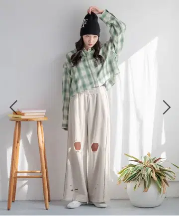 리메이크 맨투맨 와이드 팬츠