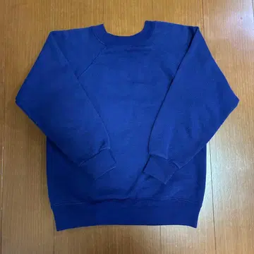 네이비 래글런 슬리브 맨투맨 헤인즈 90s USA제 육후