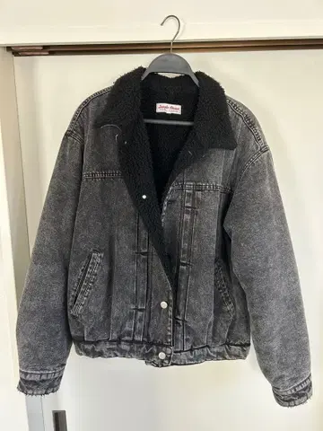 Jungle Stornm 보아 카라 부착 데님 자켓 M 사이즈 그레이