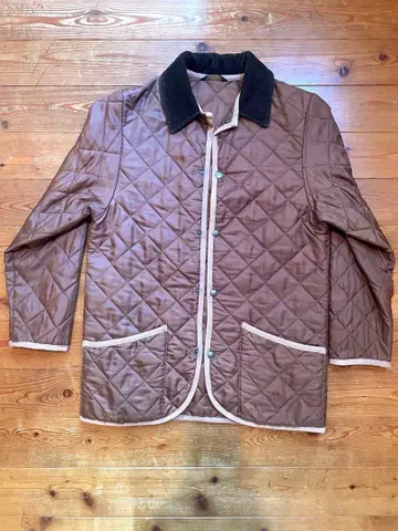 매킨토시 퀼팅 자켓 36 다크 브라운 경량/안감 동일 컬러