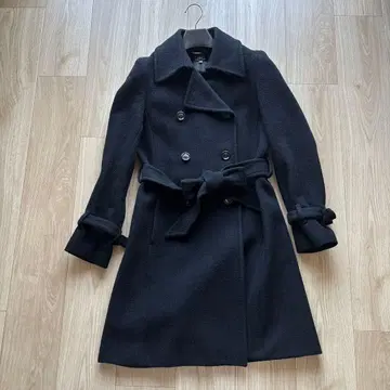 INED 블랙 롱 코트 사이즈 9