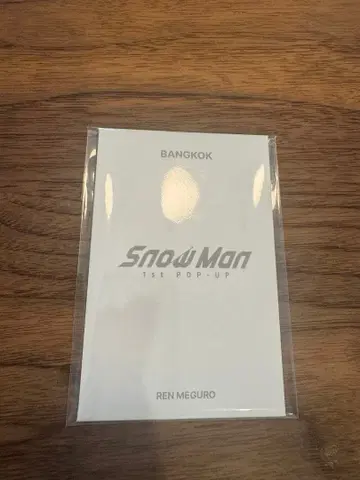 Snow Man 팝업 방콕 메구로 렌 트레이딩 카드