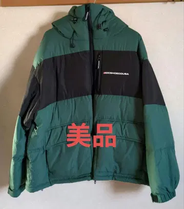 DC SHOE CO USA 다운 자켓 L/G/G 그린/블랙