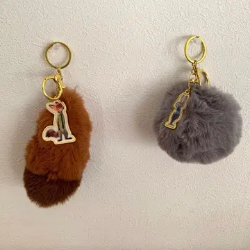 주토피아 꼬리 키체인 키링 닉 주디