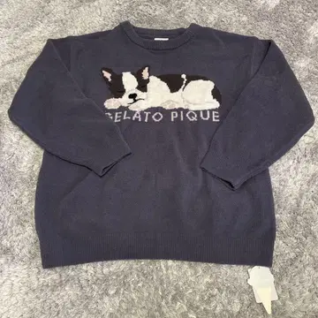 미사용 새상품 택 포함 젤라피케 프렌치 불독 룸웨어 네이비