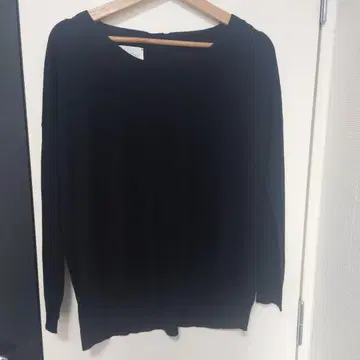 Fine Collection 하이 게이지 니트 블랙 XS