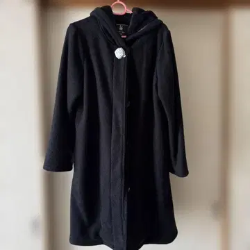 프랑슈리페 후드 부착 보아 롱 코트