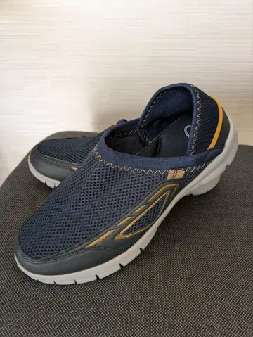 네이비 메쉬 슬립온 스니커즈 경량 26~26.5cm