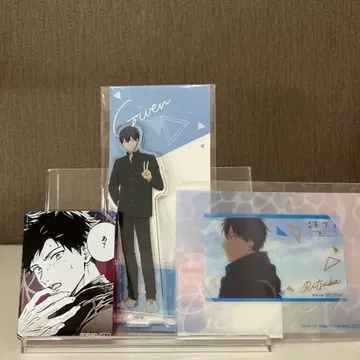 기븐 우에노야마 리츠카 세트 아크릴 스탠드 아크릴 블록 카드