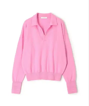 핑크 피케 셔츠 S 사이즈 긴팔