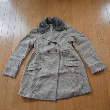 미사용 axes femme 엑시즈팜 퍼 코트 라이트 브라운 M