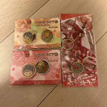 전국 BASARA 핑 배지, 스트랩 세트